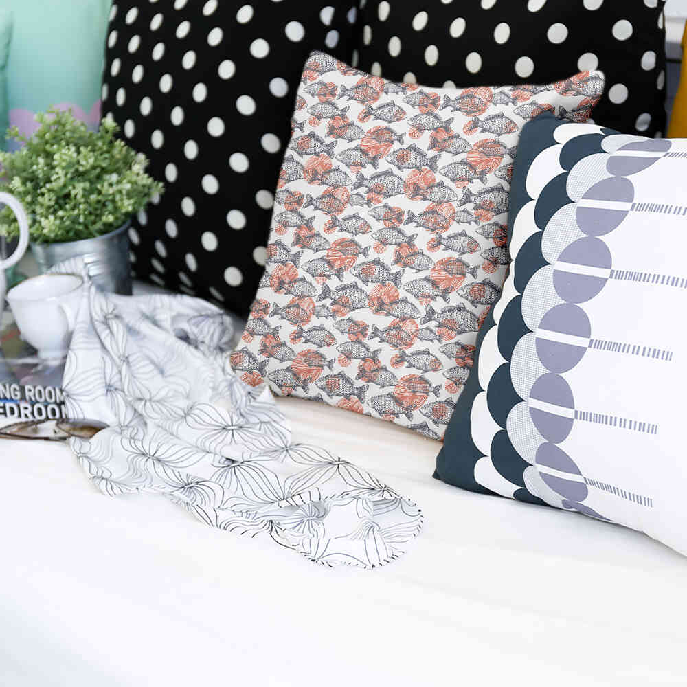 Gesundheitskissen graue Fische