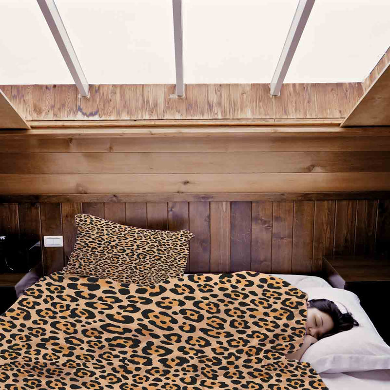 Therapiedecken Baumwollbezug Leoparden Print