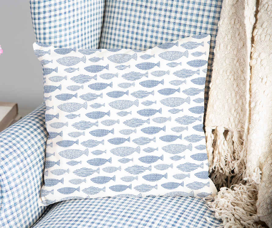 Gesundheitskissen blaue Fische