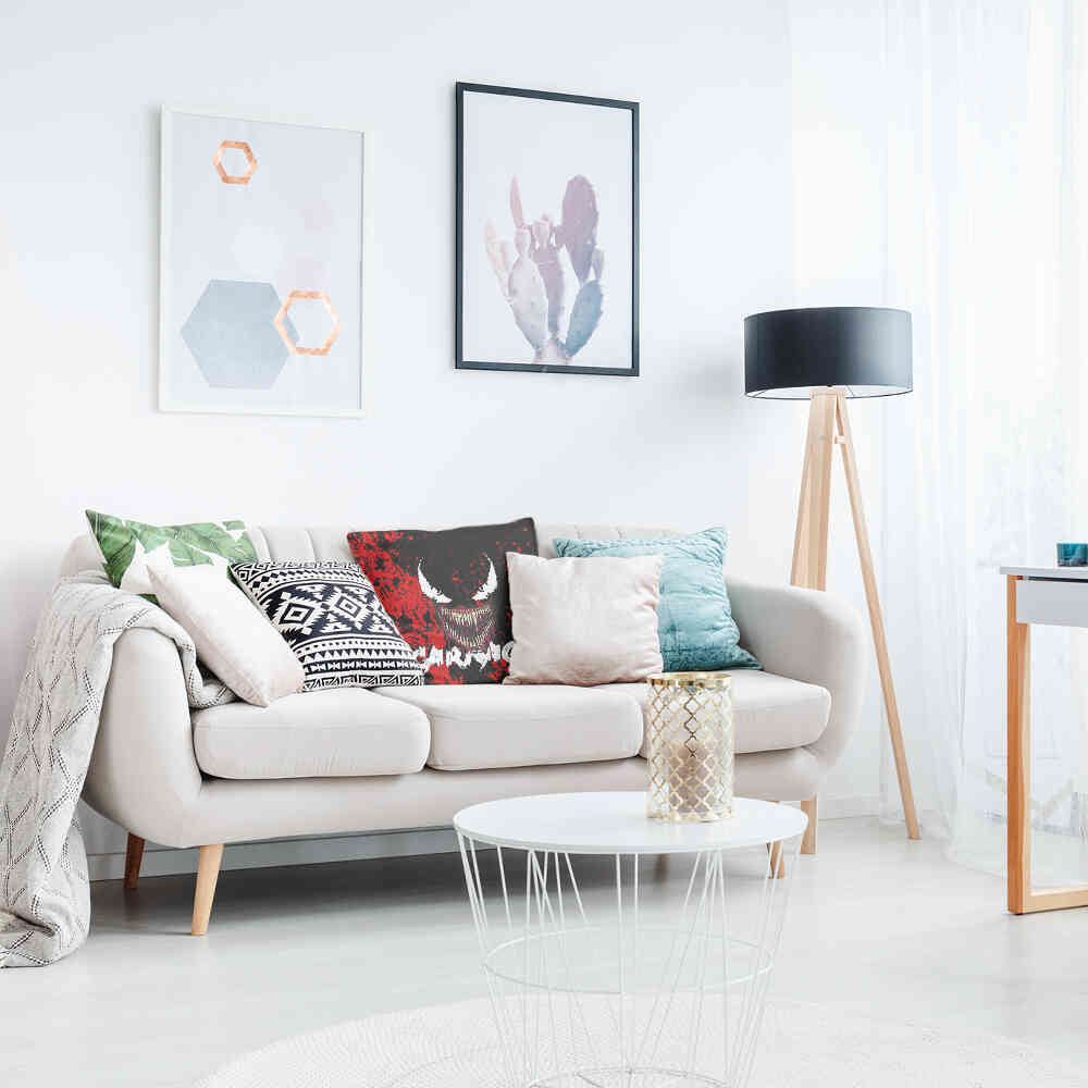 Gesundheitskissen Schwarz Jokergesicht