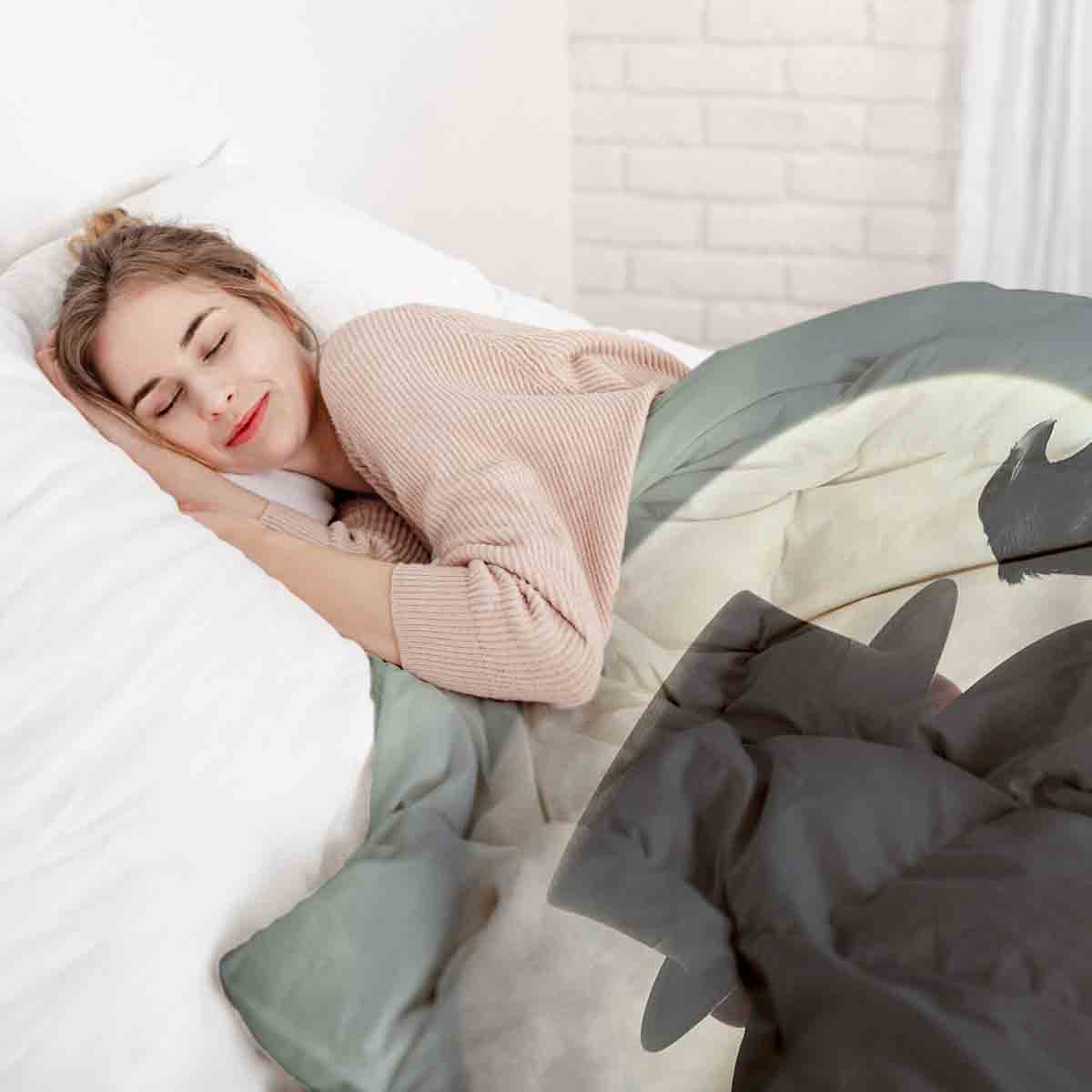 Original Therapiedecke - Baumwoll Bettwäsche Set Mann im Mondlicht