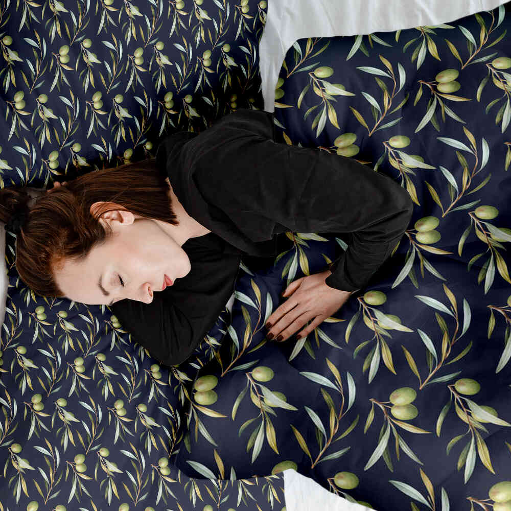 Original Therapiedecke - Baumwoll Bettwäsche Set mit Oliven