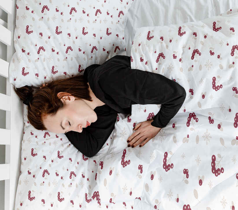 Original Therapiedecke - Baumwoll Bettwäsche Set mit Beerenstrauch