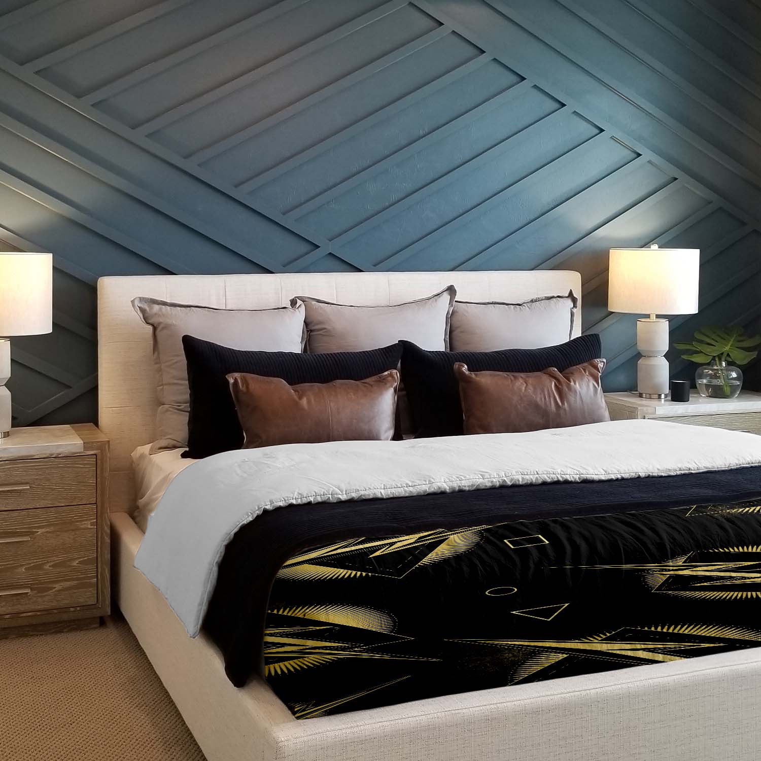 Original Therapiedecke - Baumwoll Bettwäsche Set gelber Blitz