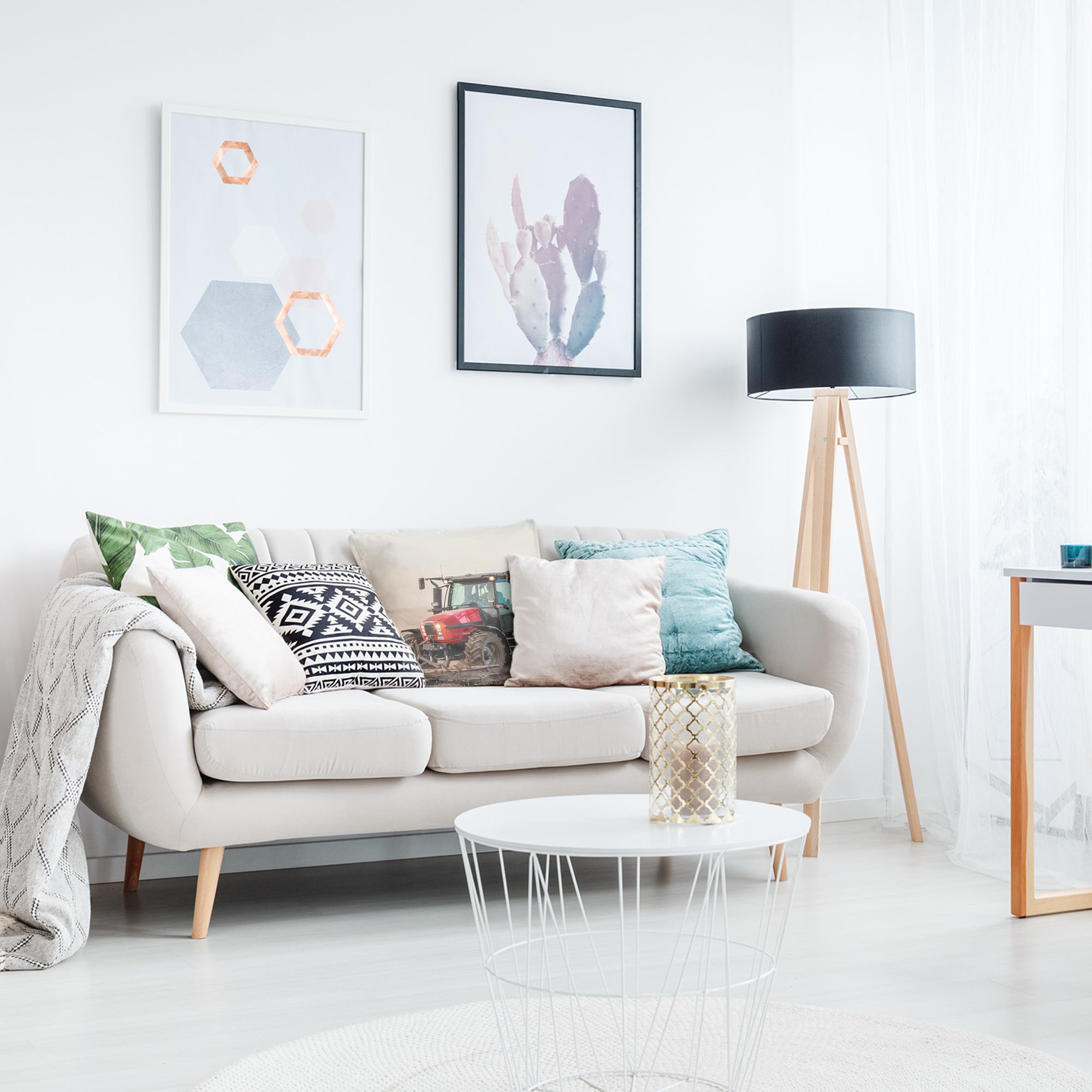 Gesundheitskissen mit großem Traktor