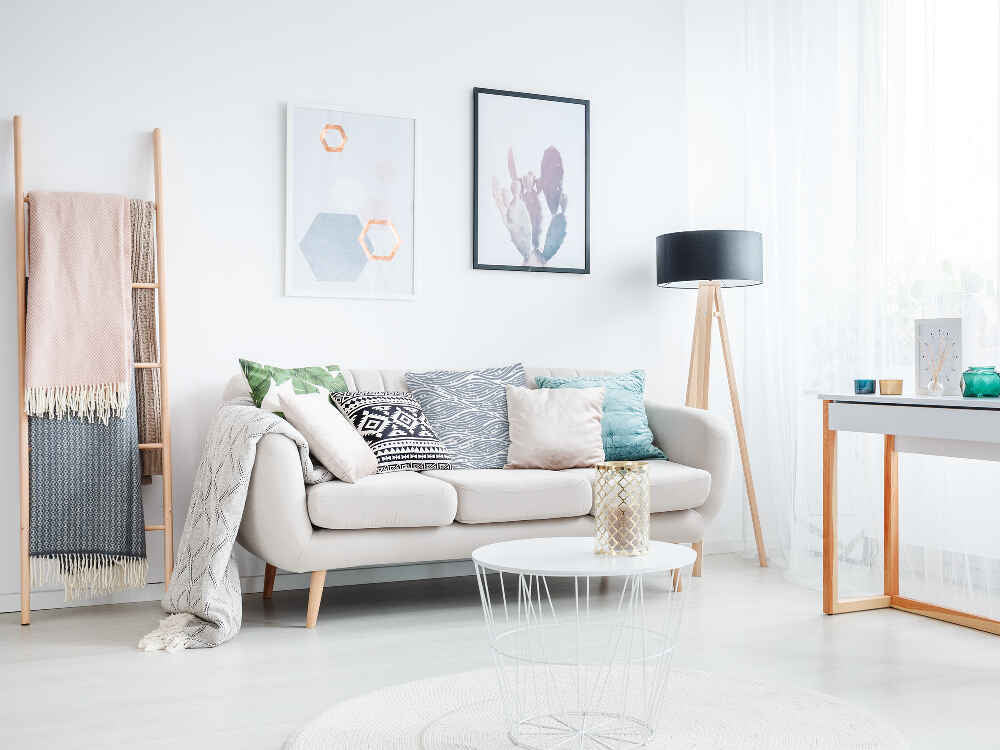 Gesundheitskissen welliges Muster Blau