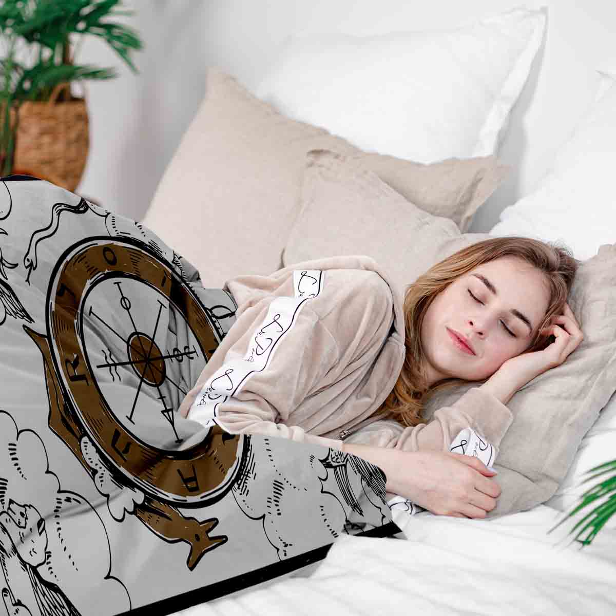 Original Therapiedecke - Baumwoll Bettwäsche Set Wheel of Fortune