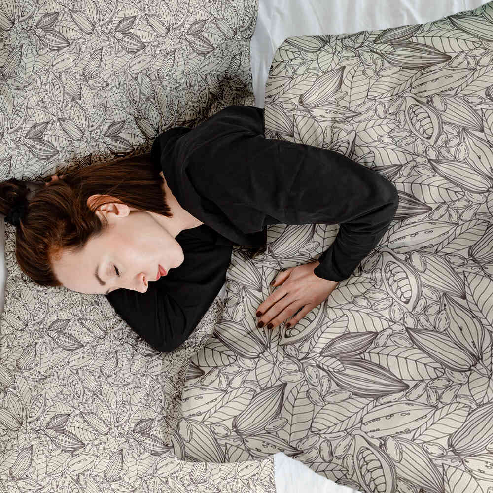 Original Therapiedecke - Baumwoll Bettwäsche Set Kakaopflanze