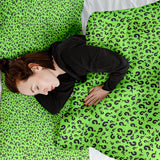 Therapiedecken Bettwäschen Set Hellgrün mit Fragezeichen