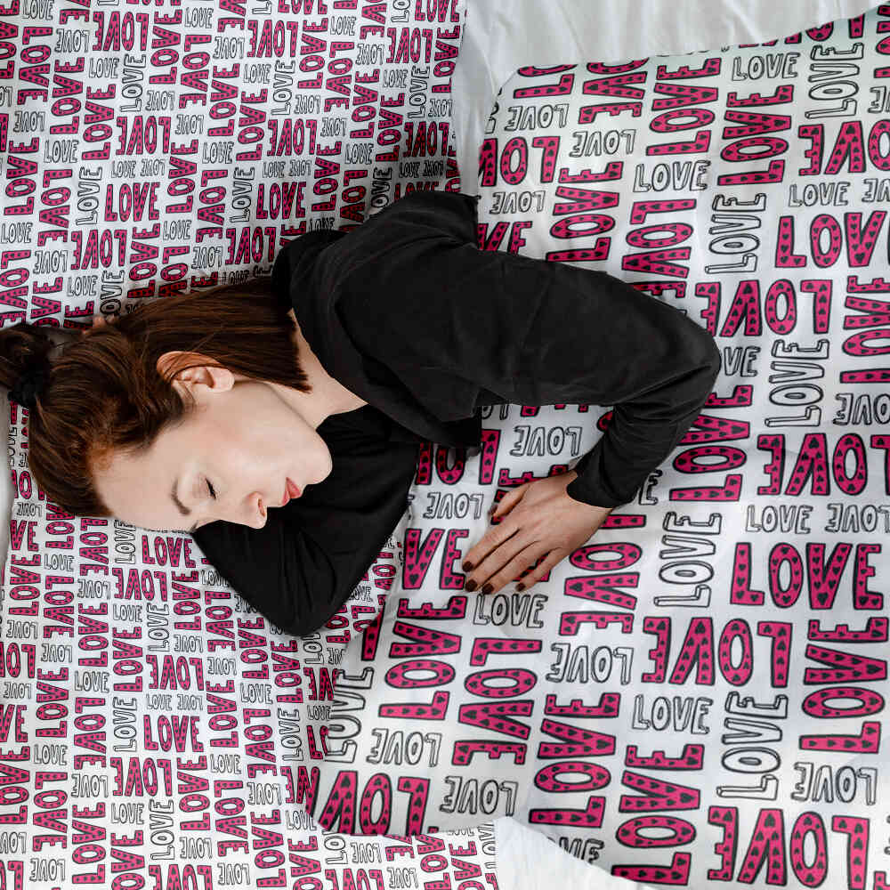 Original Therapiedecke - Baumwollbezug Weiß L.O.V.E