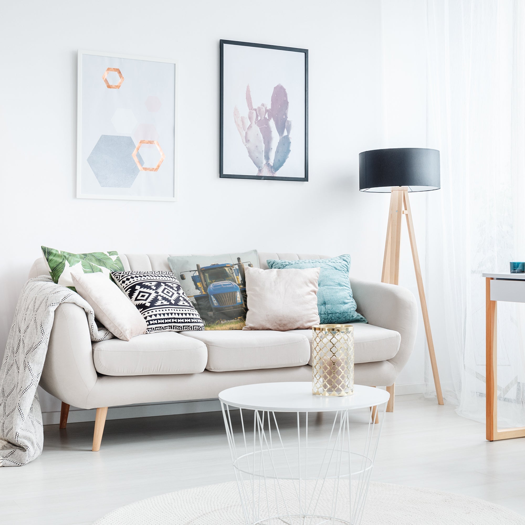 Gesundheitskissen Traktor in Blau