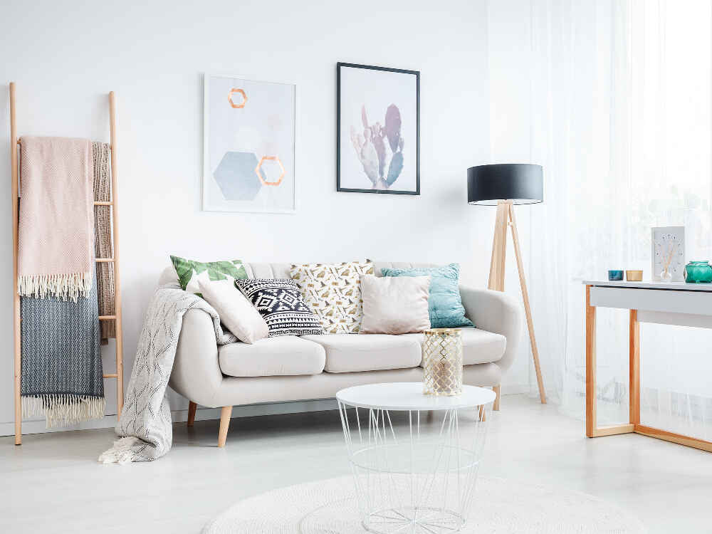 Gesundheitskissen Weiß mit Eulen