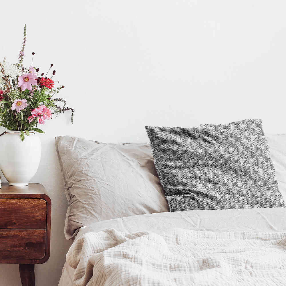 Gesundheitskissen Grau geometrische Herzen