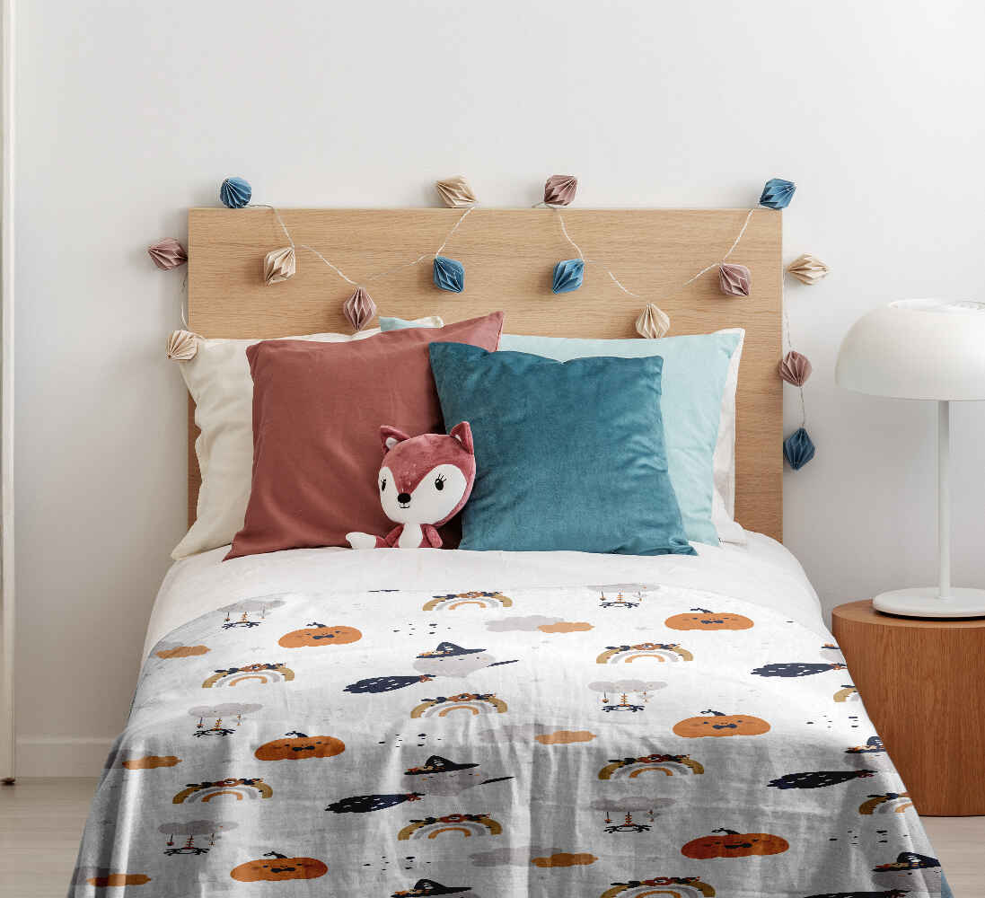 Original Therapiedecke - Baumwoll Bettwäsche Set Weiß Herbst