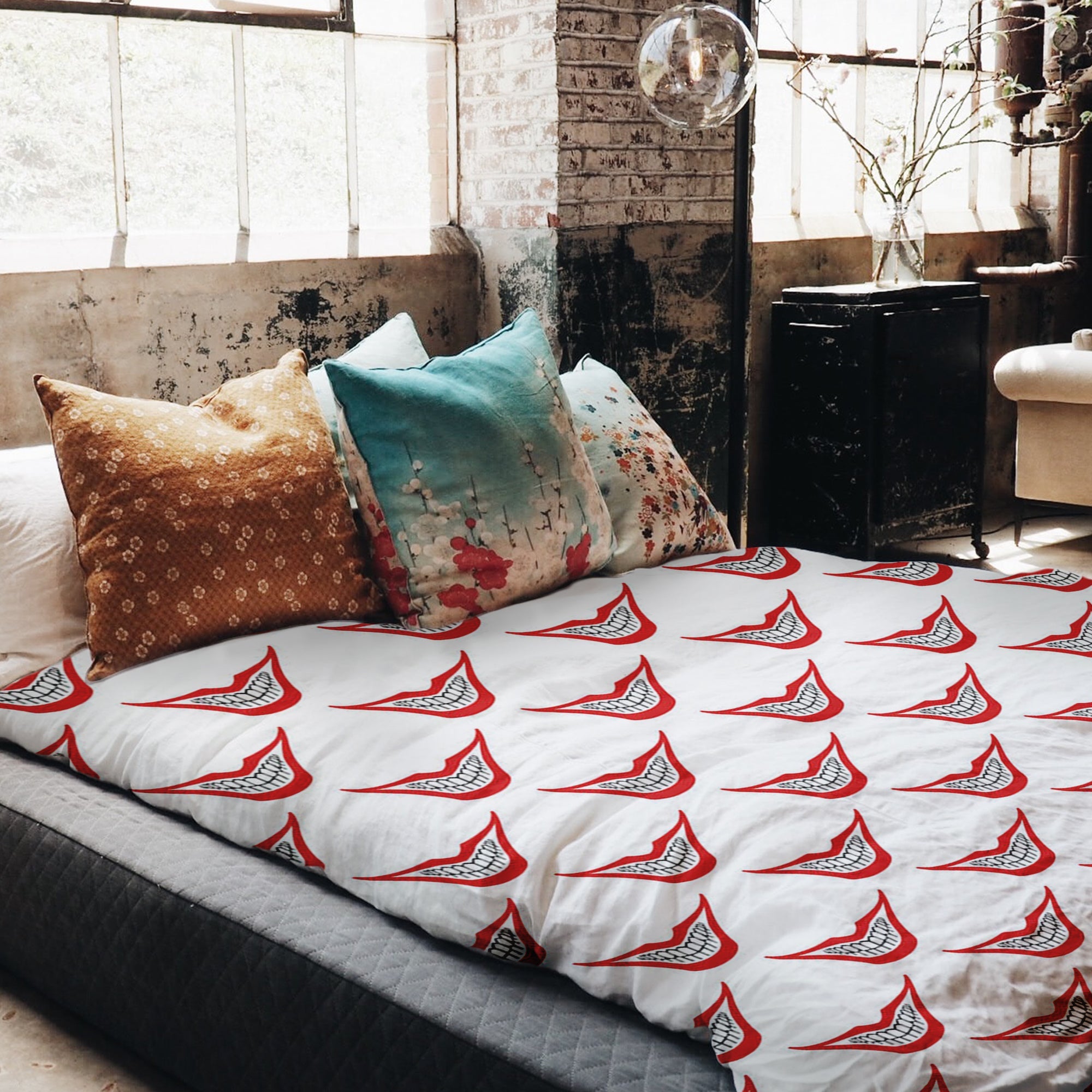 Original Therapiedecke - Baumwoll Bettwäsche Set Weiß Joker