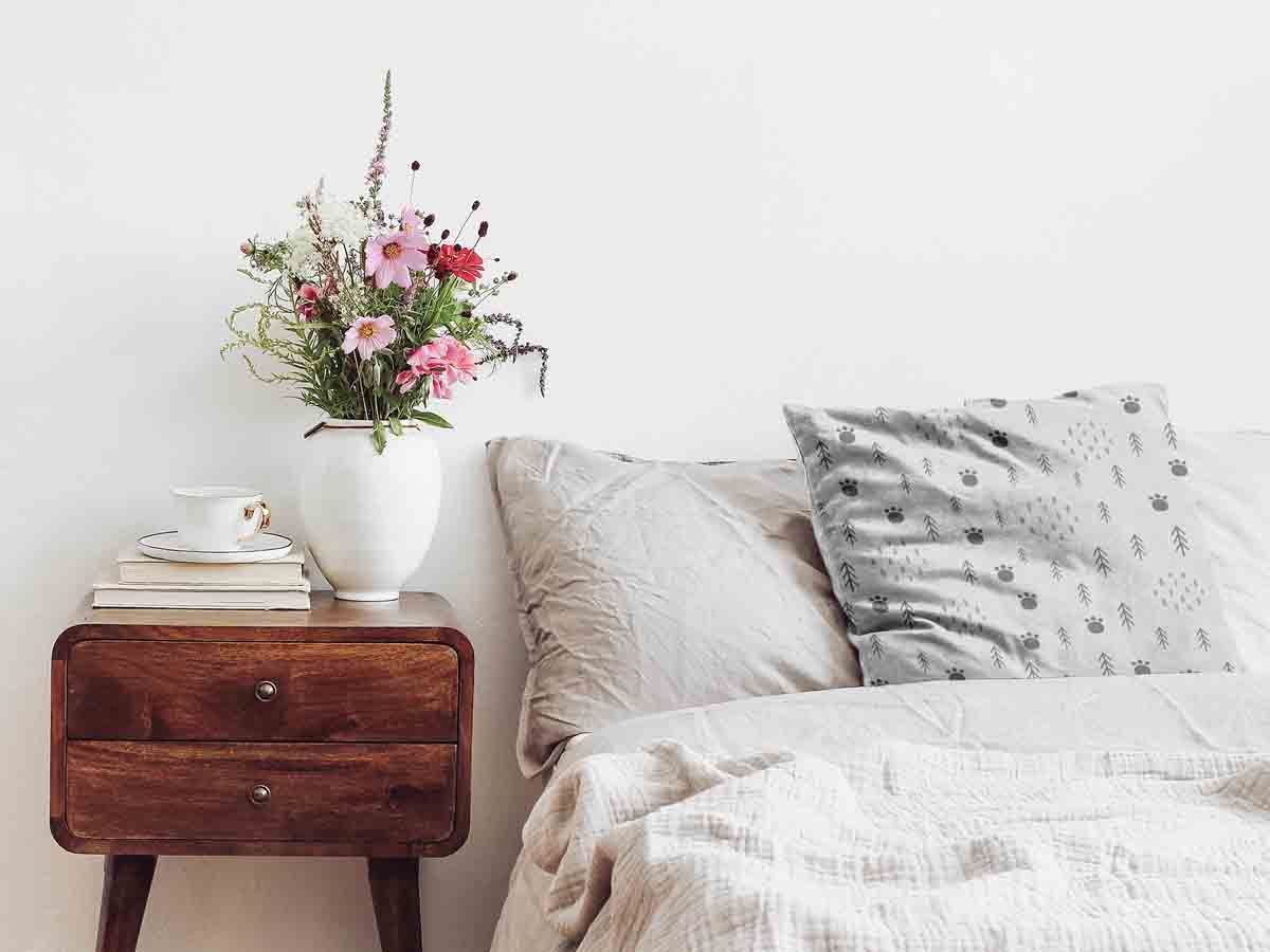 Gesundheitskissen Pfotenabdrücke im Wald