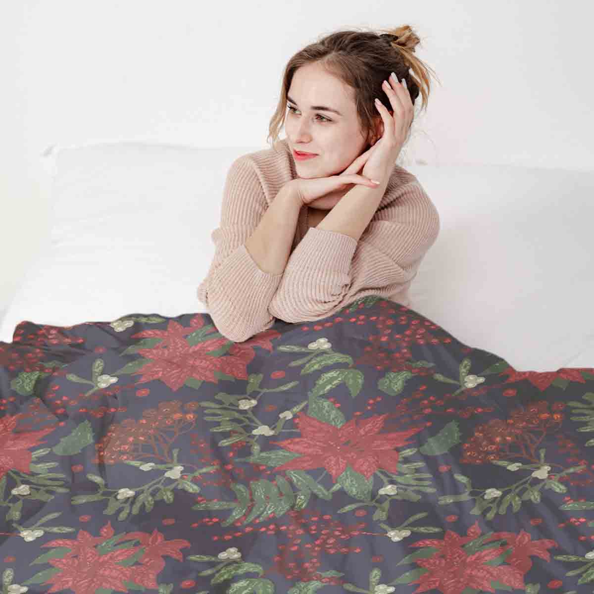 Original Therapiedecke - Baumwoll Bettwäsche Set mit rotem Christstern