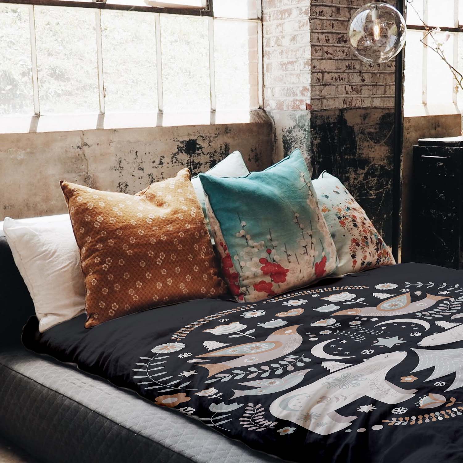 Original Therapiedecke - Baumwoll Bettwäsche Set Weihnachten in Moskau