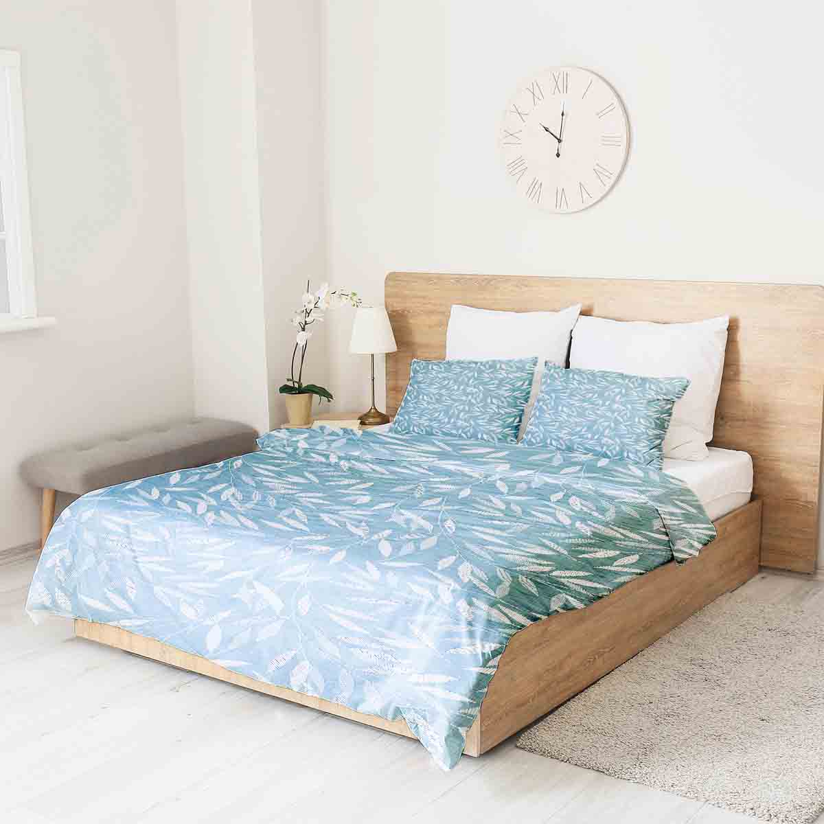 Original Therapiedecke - Baumwoll Bettwäsche Set mit blauen Zweigen