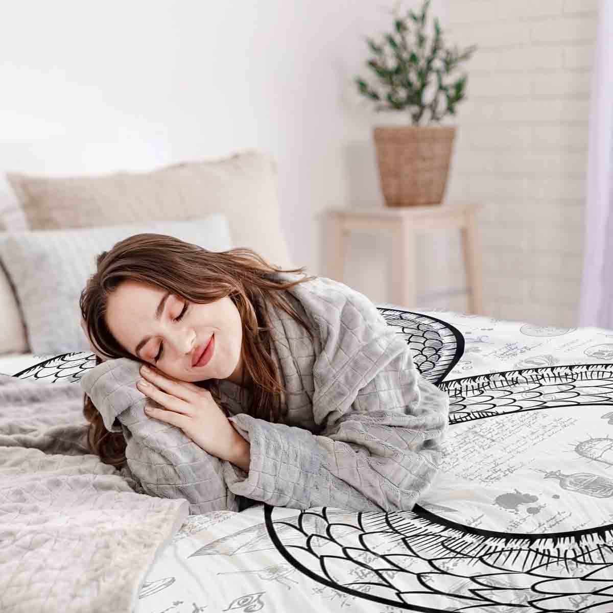 Original Therapiedecke - Baumwoll Bettwäsche Set mit Schlangenmotiv