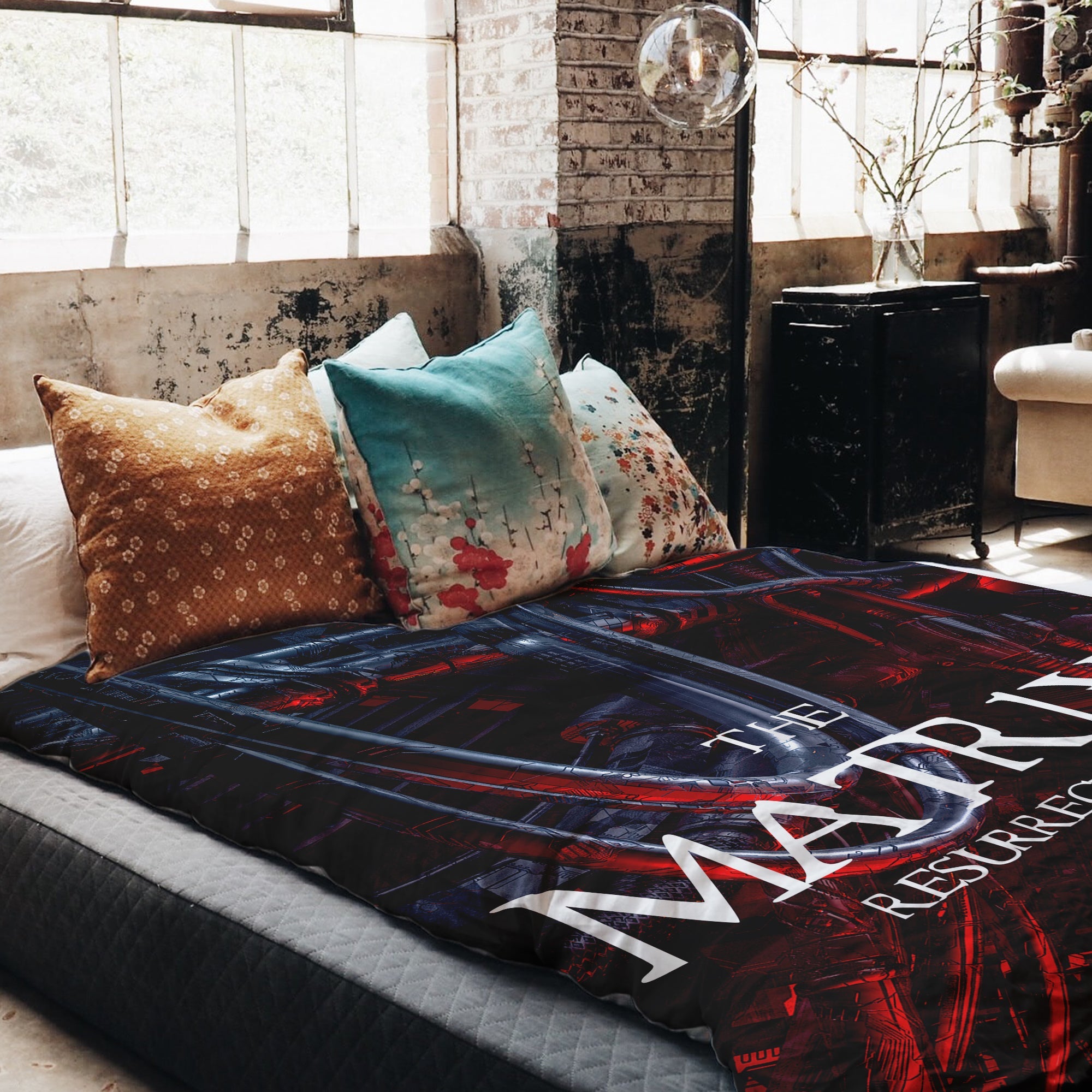 Original Therapiedecke - Baumwoll Bettwäsche Set Rot The Matrix