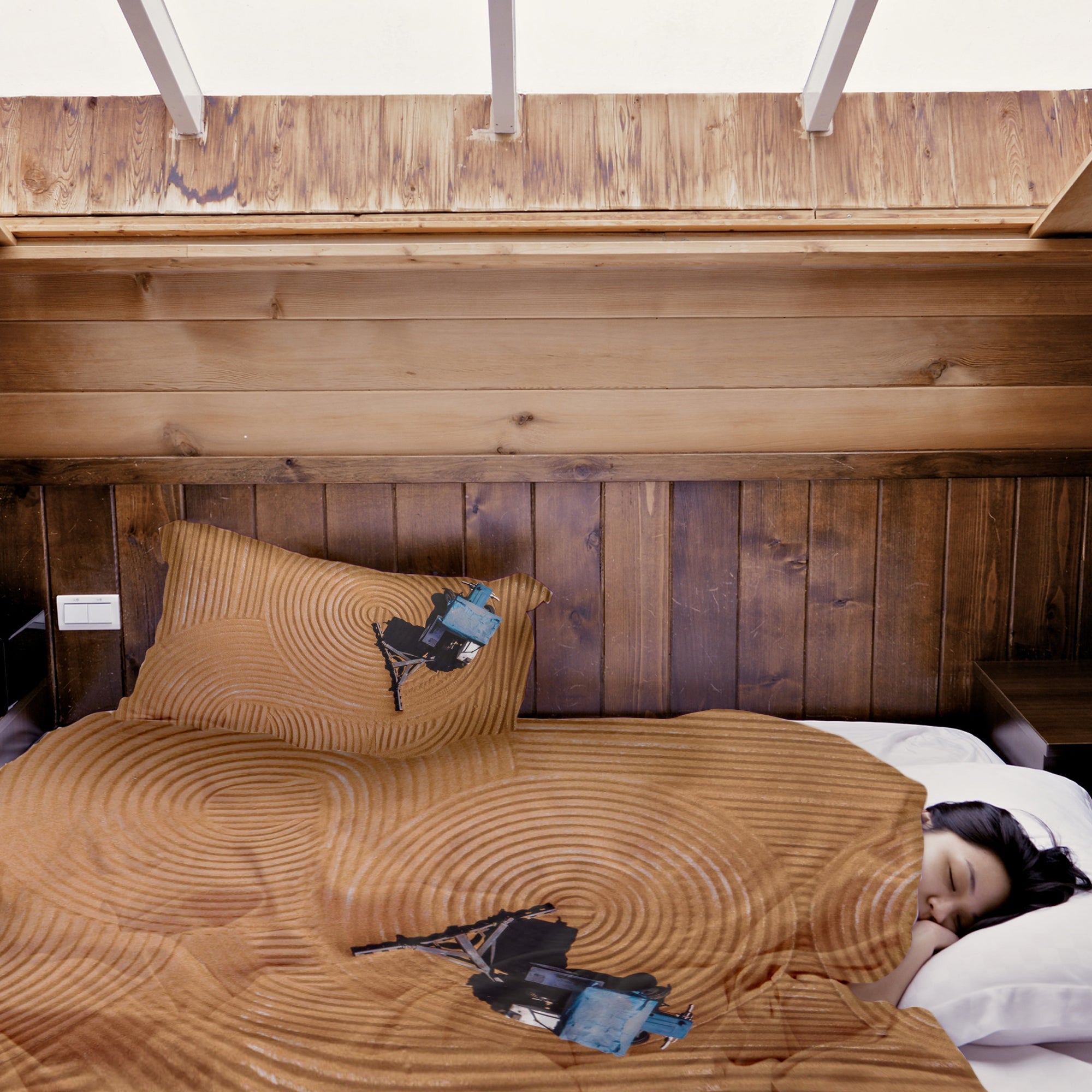 Original Therapiedecke - Baumwollbezug Kreise im Feld