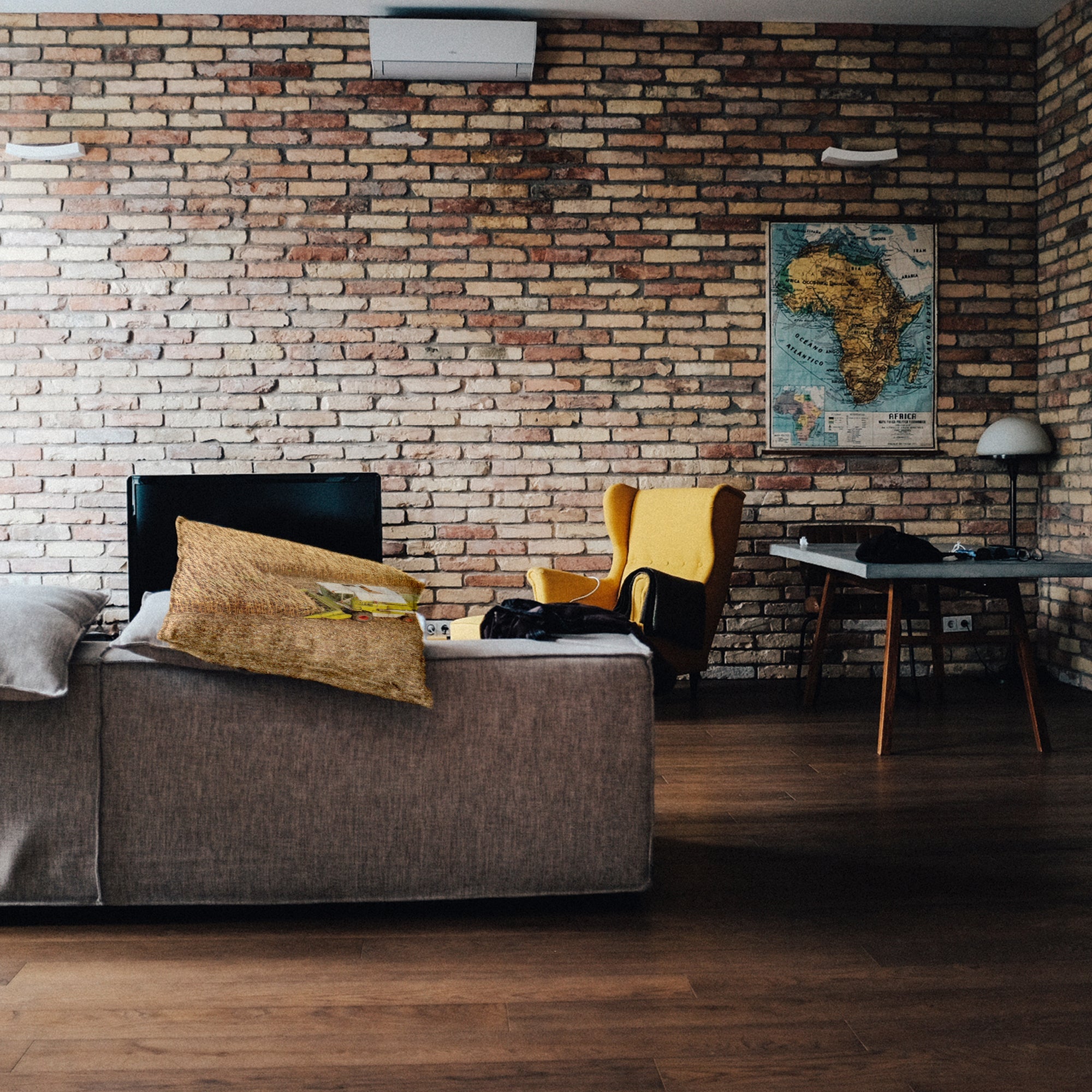 Gesundheitskissen Trecker auf Feld