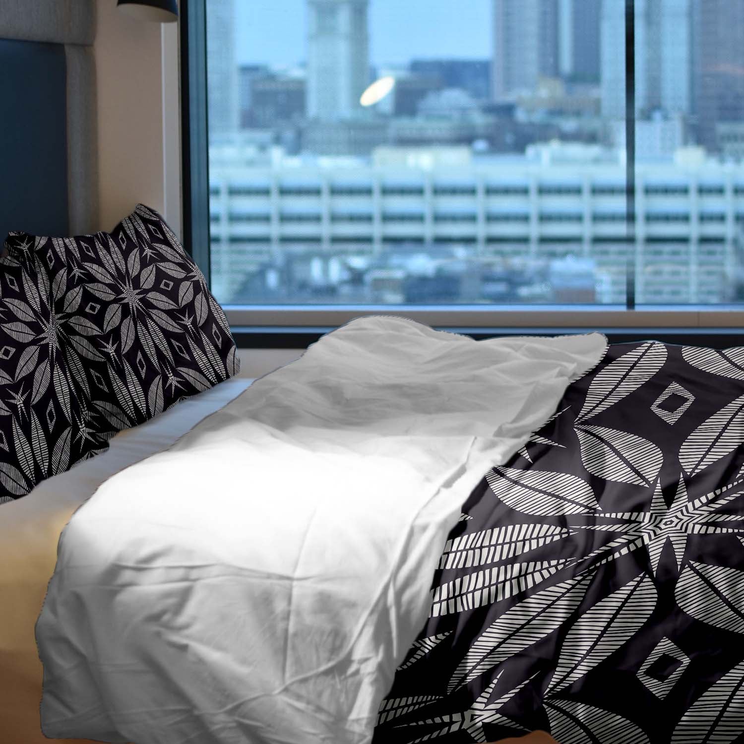 Original Therapiedecke - Baumwoll Bettwäsche Set mit großer Blume