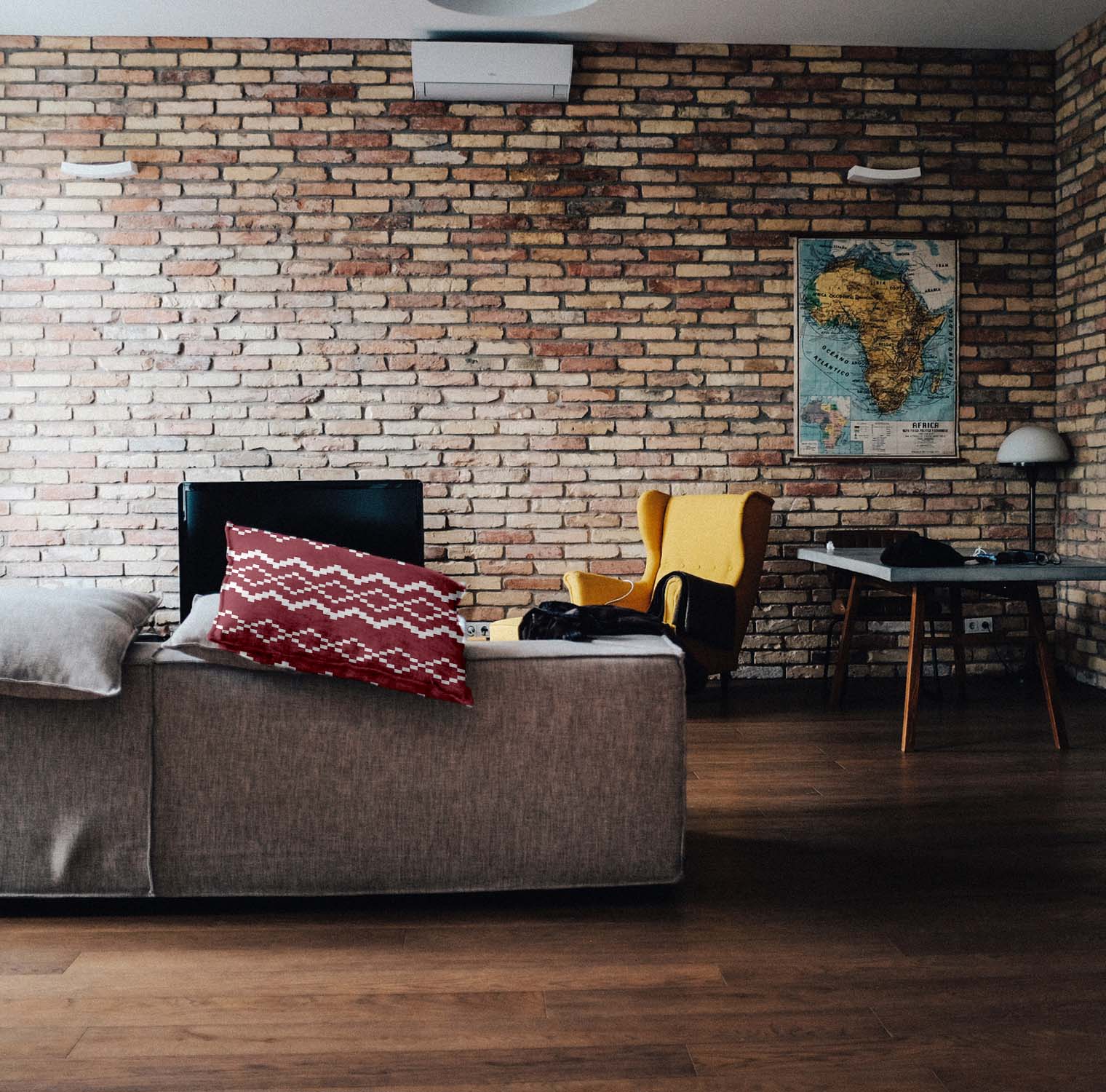 Gesundheitskissen mit rotem Weihnachtsmuster