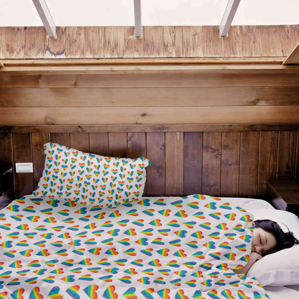 Original Therapiedecke - Baumwoll Bettwäsche Set LOVE IS LOVE