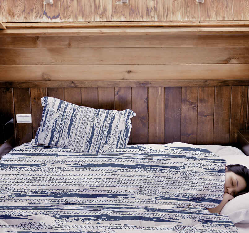 Original Therapiedecke - Baumwoll Bettwäsche Set gestreiftes Muster