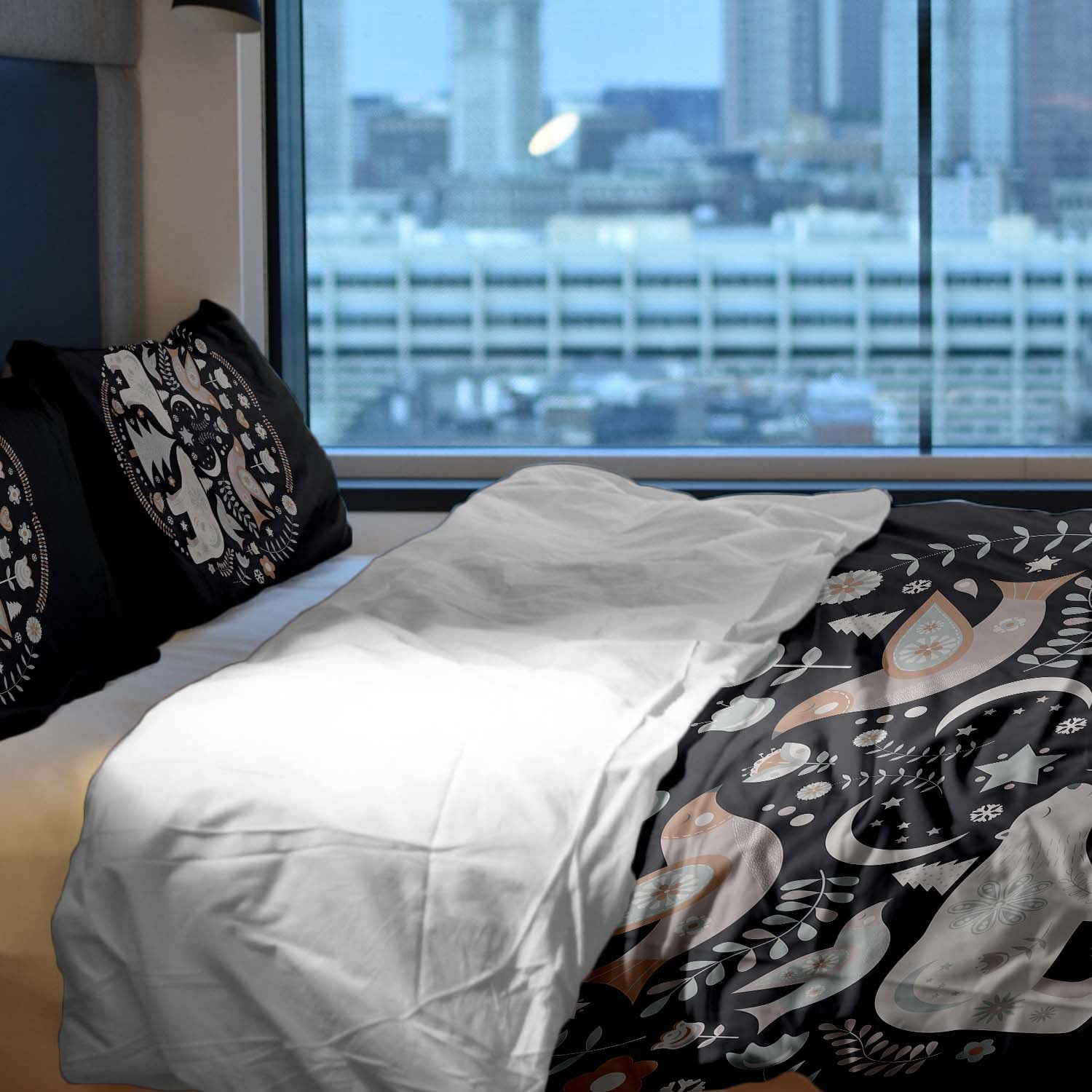 Original Therapiedecke - Baumwoll Bettwäsche Set Weihnachten in Moskau