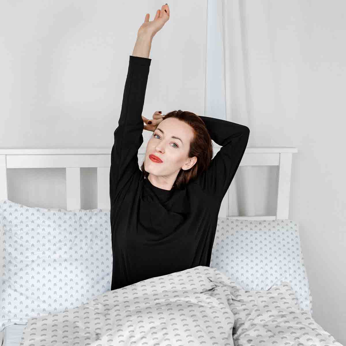 Original Therapiedecke - Baumwoll Bettwäsche Set Weiß mit Pfeilen