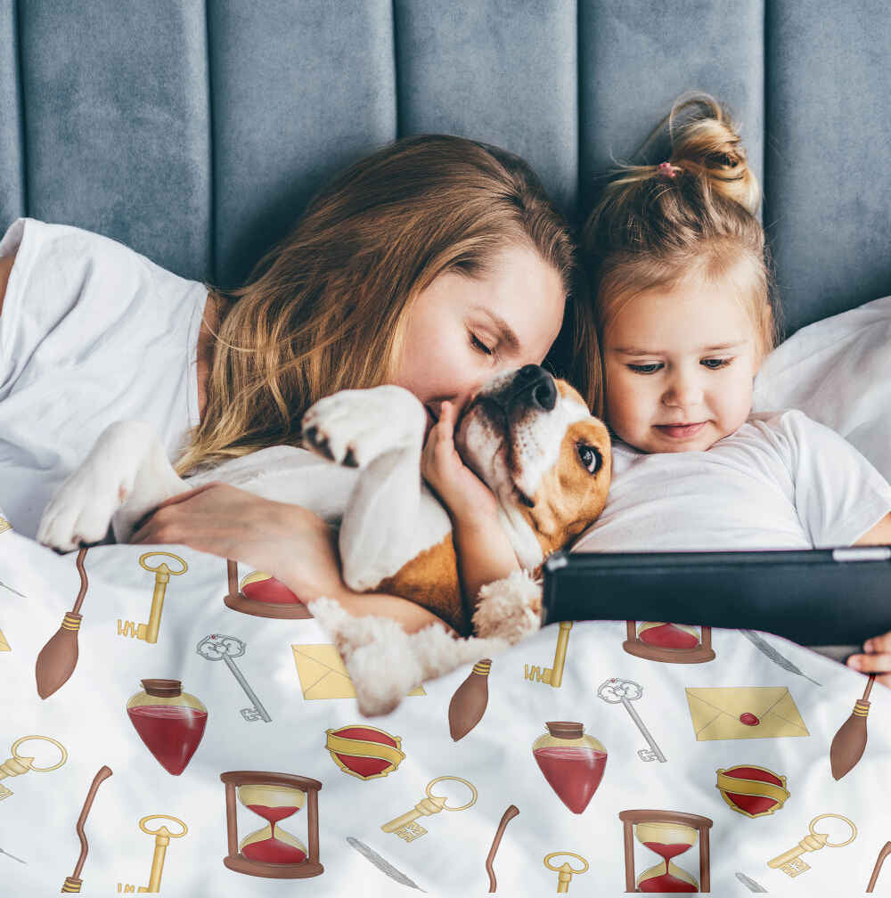 Original Therapiedecke - Baumwollbezug Weiß Magic