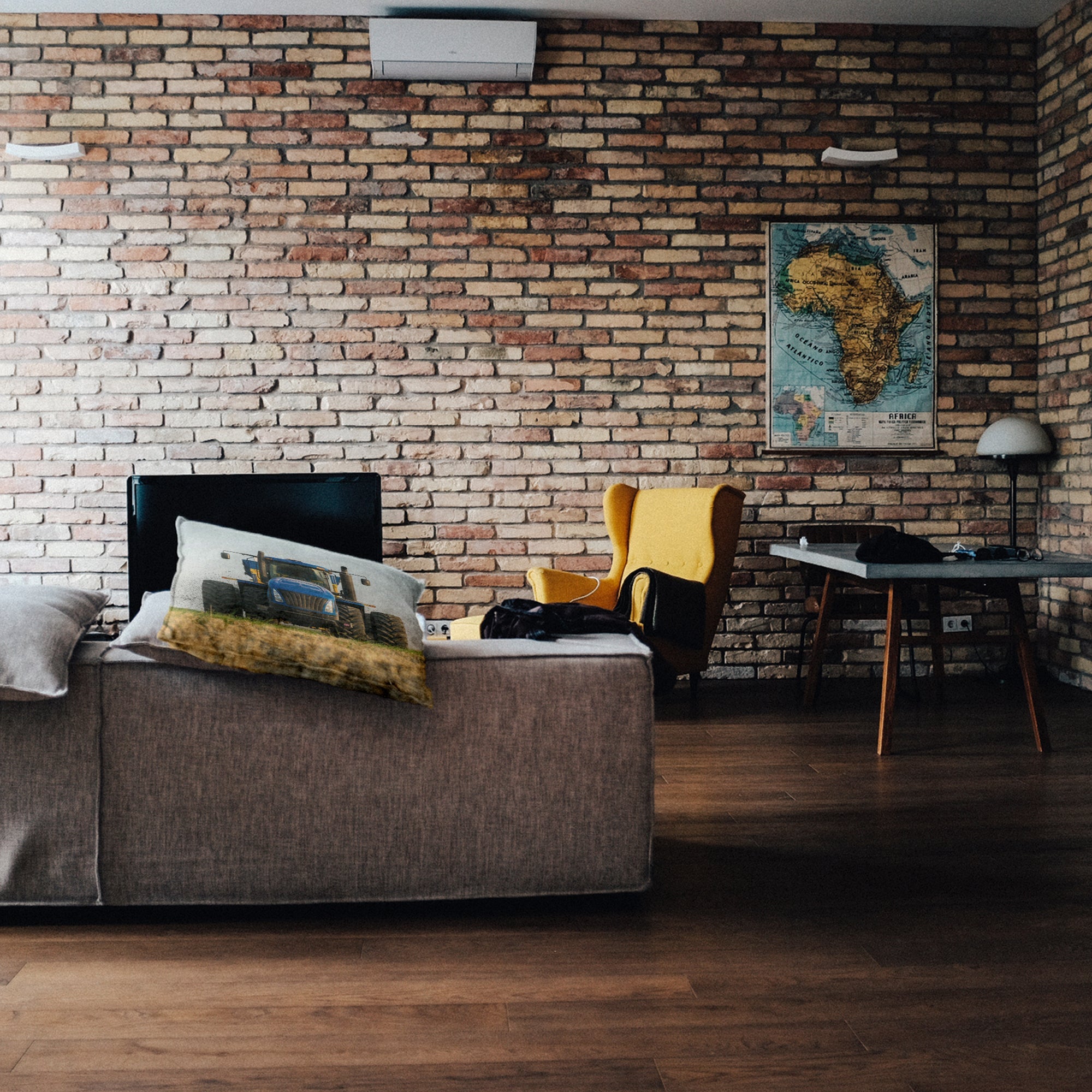 Gesundheitskissen Traktor in Blau