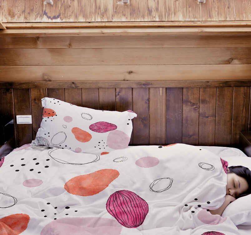 Original Therapiedecke - Baumwoll Bettwäsche Set abstrakte Kreise