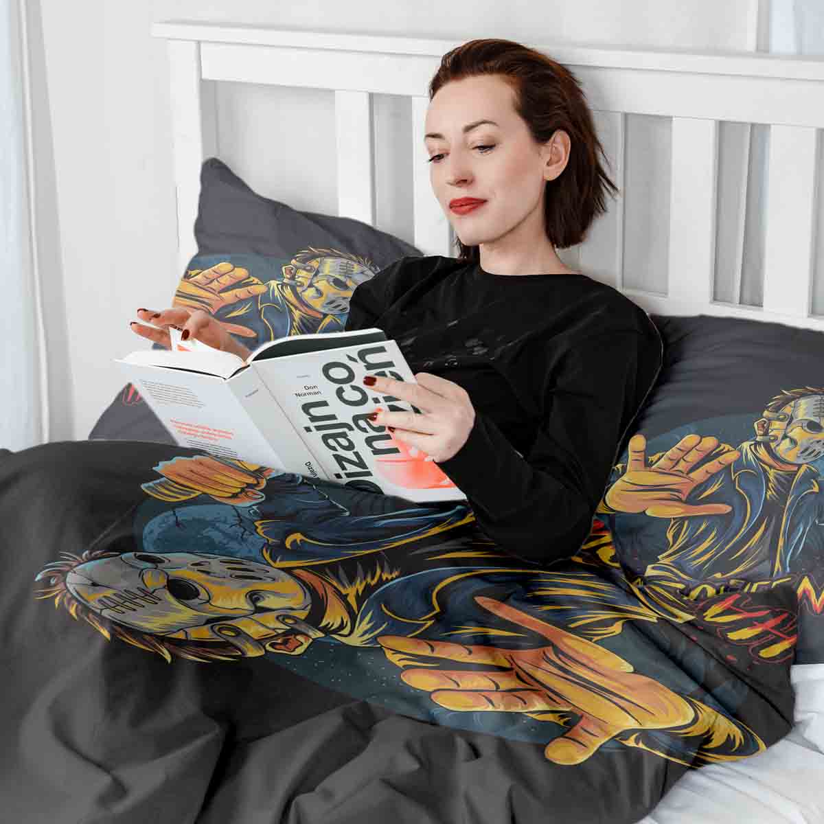 Original Therapiedecke - Baumwoll Bettwäsche Set Halloween 2