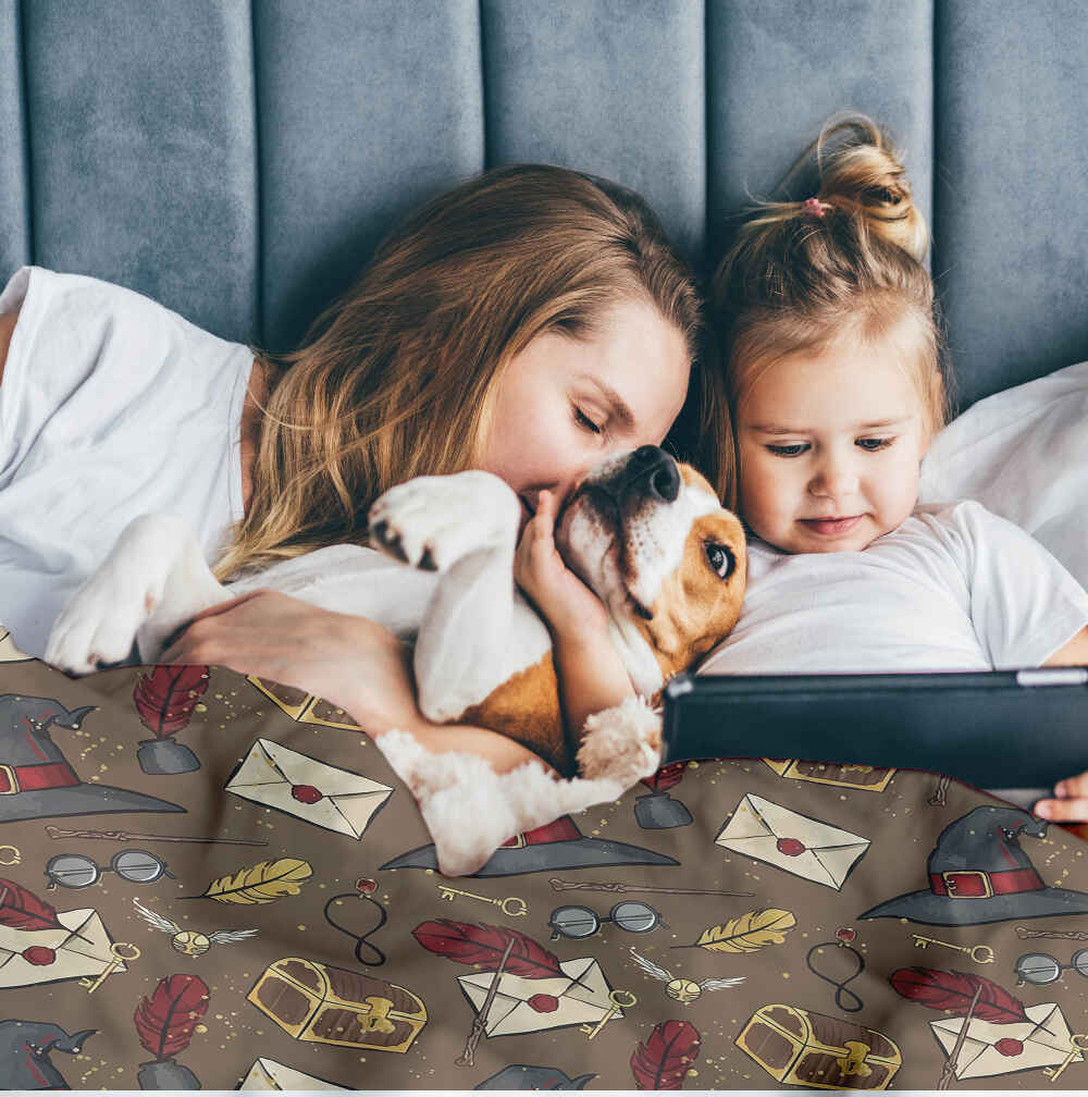 Original Therapiedecke - Baumwoll Bettwäsche Set sprechender Hut