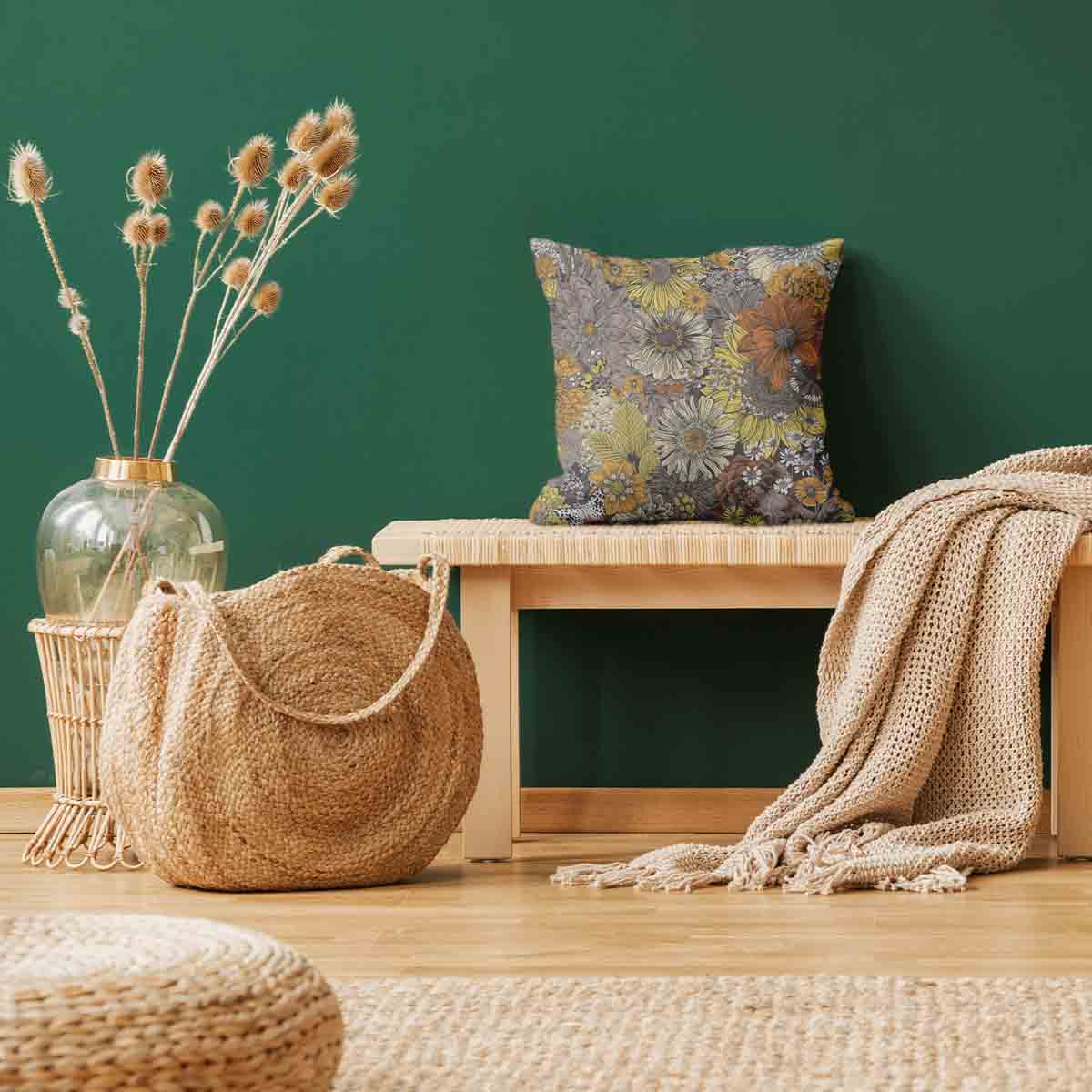 Gesundheitskissen gelbe Blumen