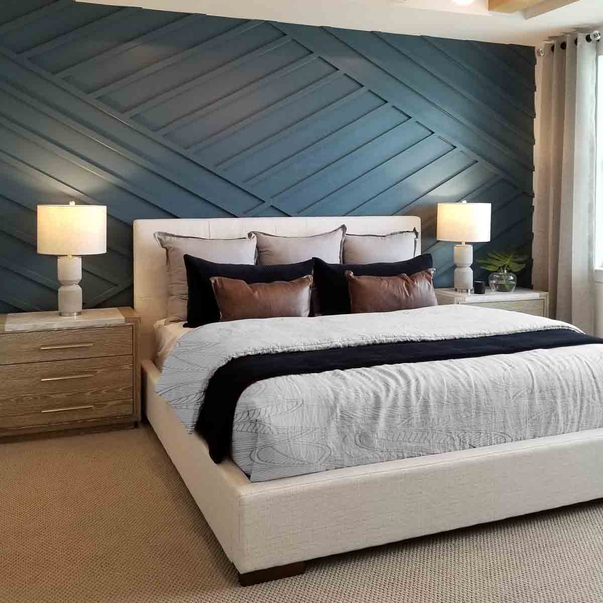 Original Therapiedecke - Baumwoll Bettwäsche Set mit grauen Palmblättern