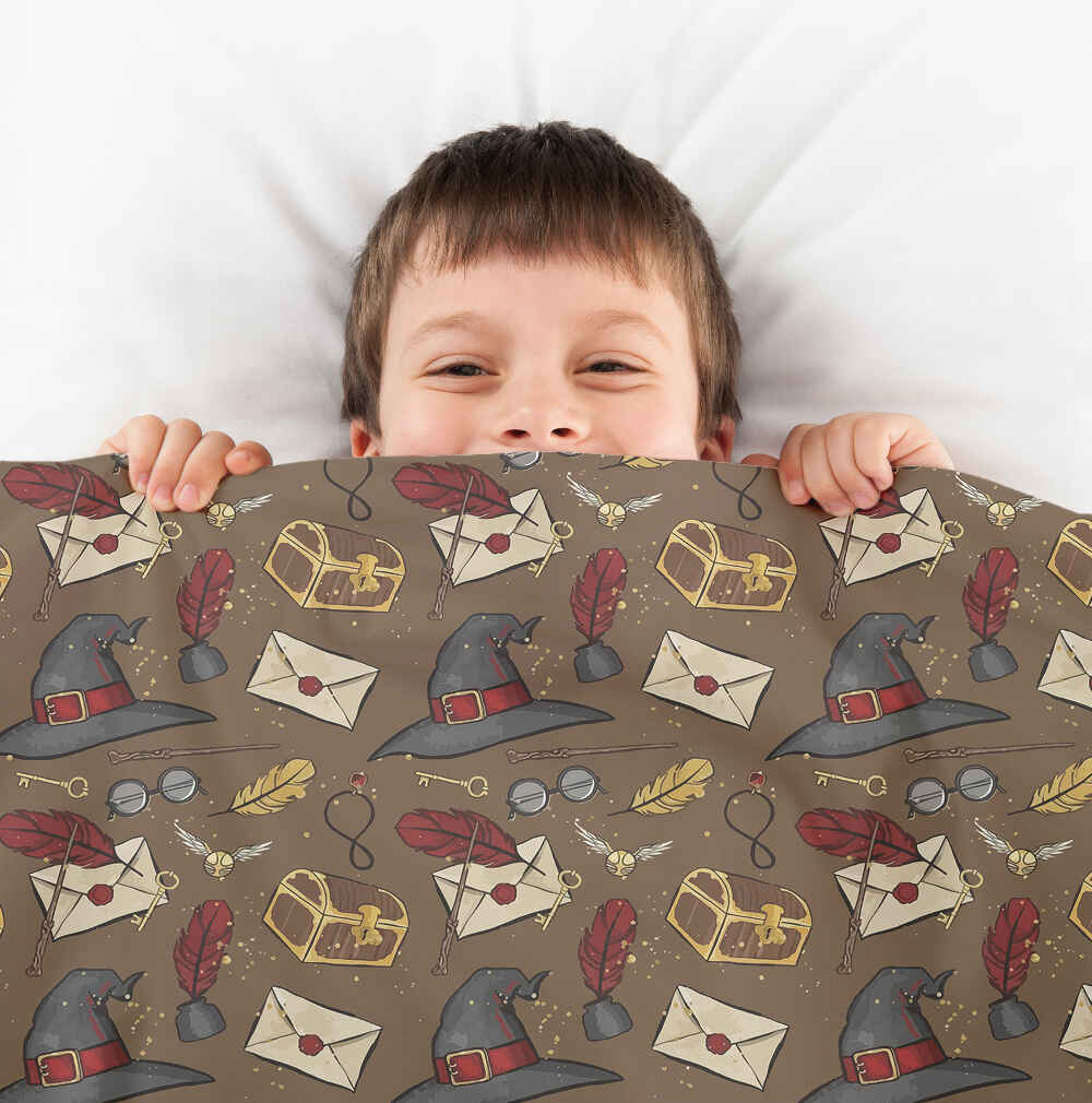 Original Therapiedecke - Baumwoll Bettwäsche Set sprechender Hut