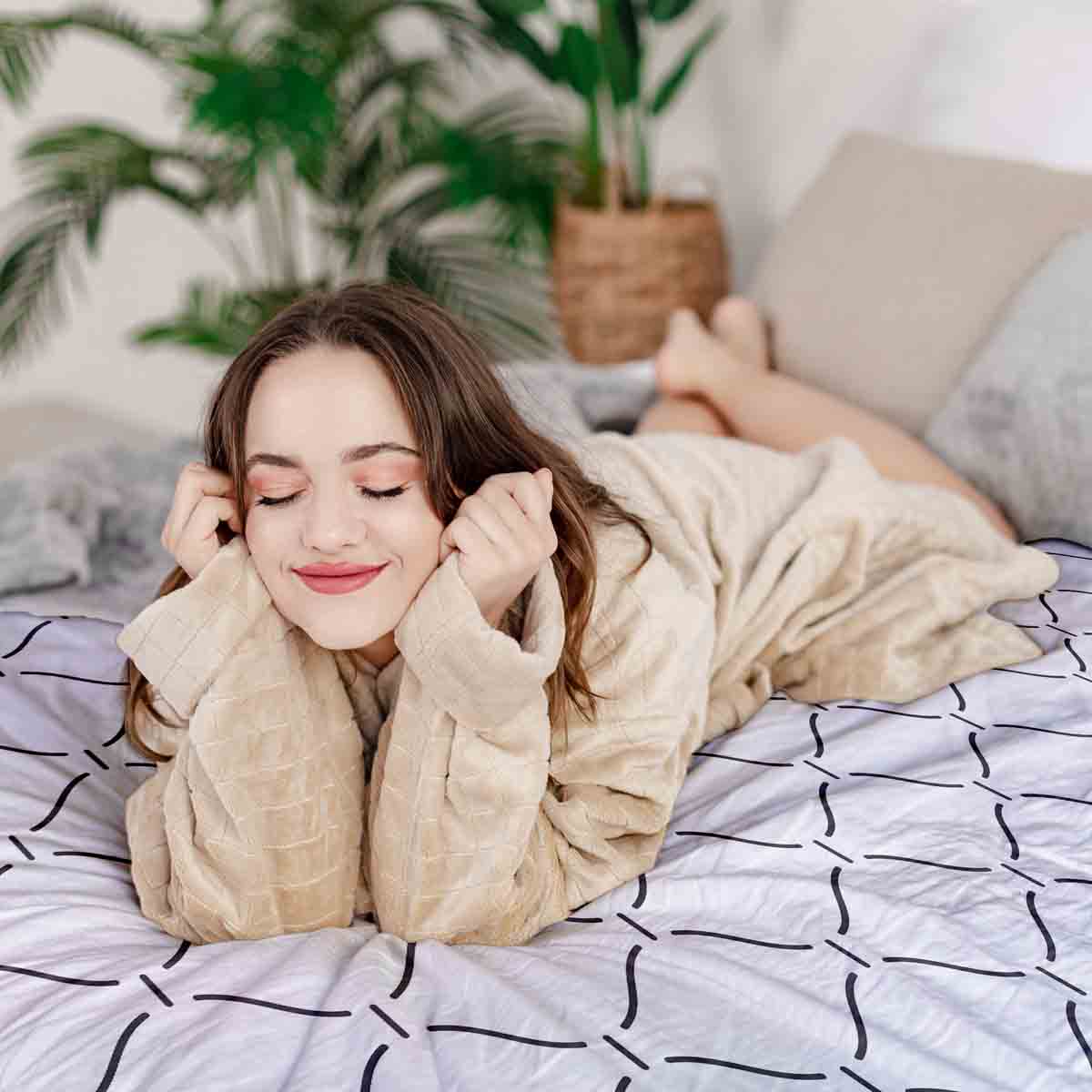 Original Therapiedecke - Baumwoll Bettwäsche Set welliges Muster