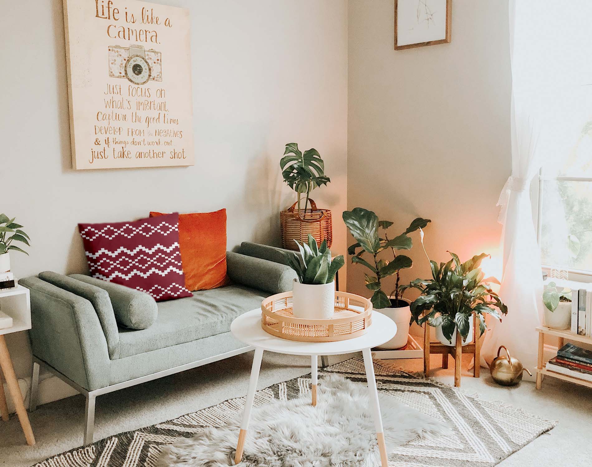 Gesundheitskissen mit rotem Weihnachtsmuster