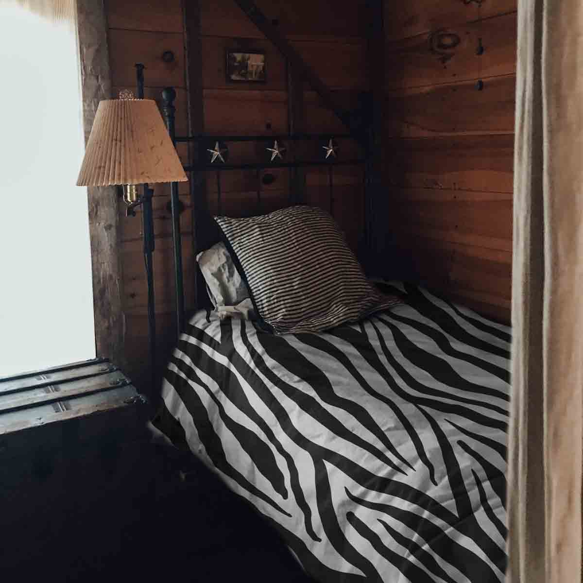 Original Therapiedecke - Baumwoll Bettwäsche Set Zebra Print