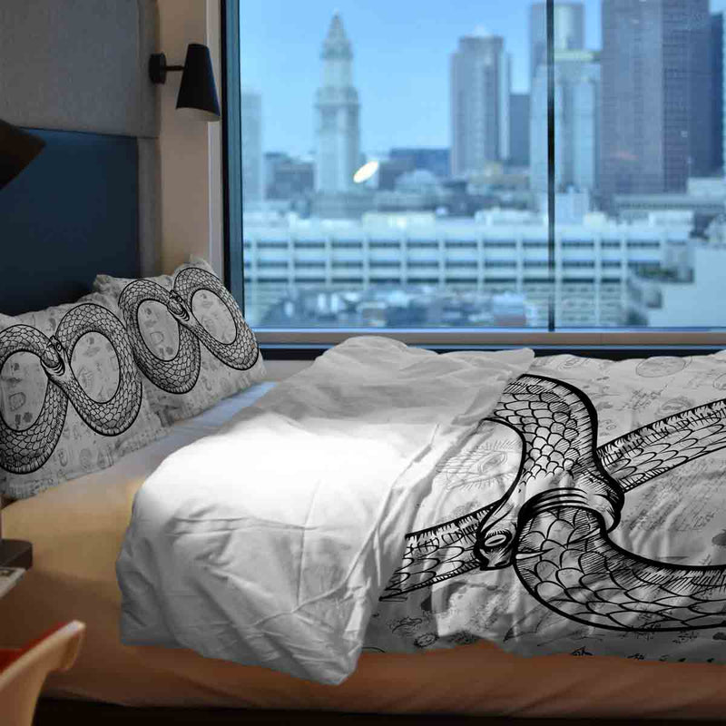 Therapiedecken Bettwäschen Set mit Schlangenmotiv