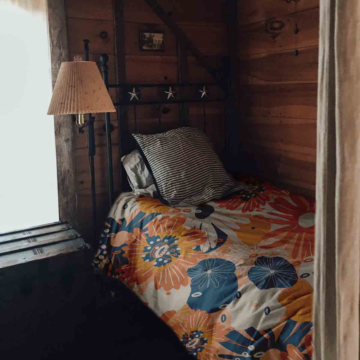 Original Therapiedecke - Baumwoll Bettwäsche Set mit Gerbera Blumen