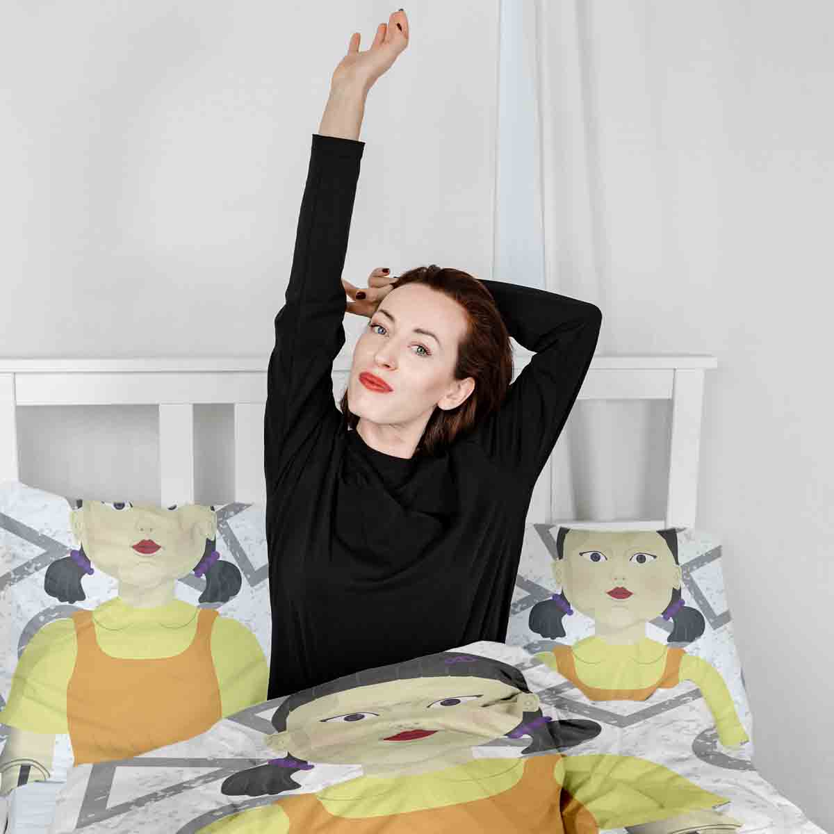 Original Therapiedecke - Baumwoll Bettwäsche Set Red Light, green Light