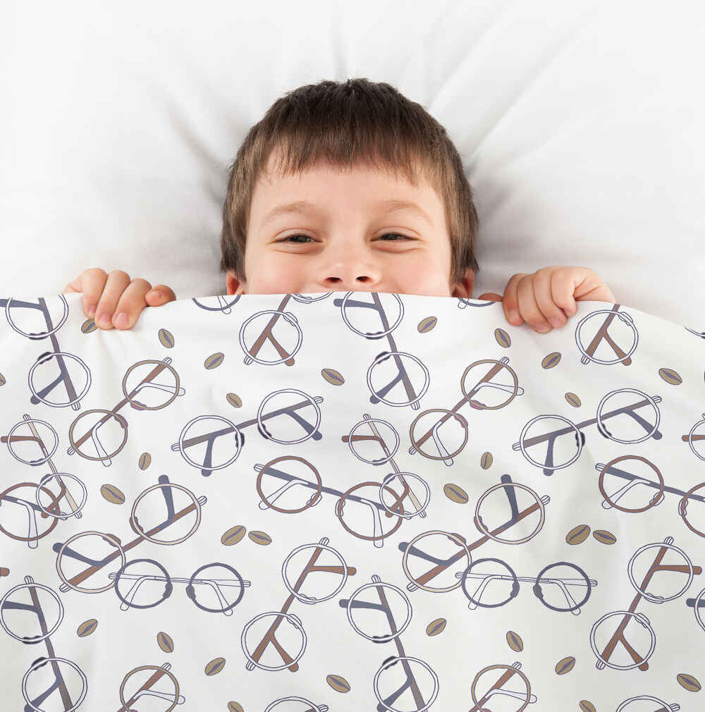 Original Therapiedecke - Baumwollbezug mit Harry's Brille